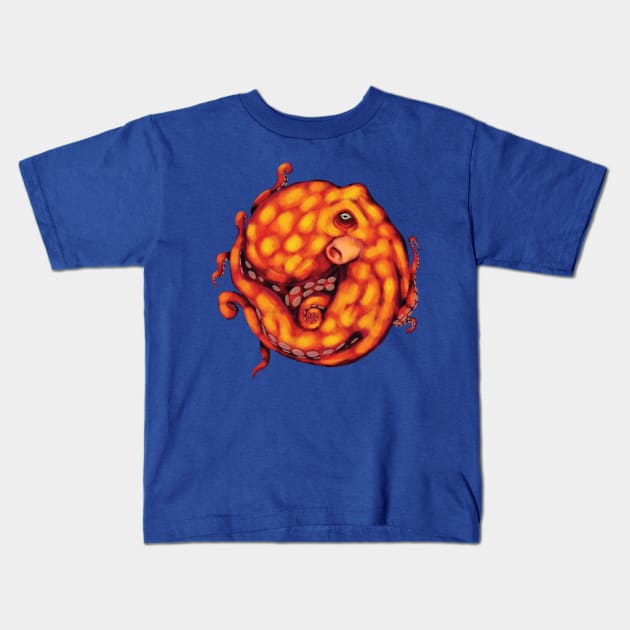 Octopus Orb Kids T-Shirt by pscof42